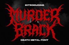 Murder Brack - Death Metal Font