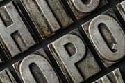 Metal Letterpress Alphabet & Numbers, a Mockup by Avelina Studio (Thumbnail 5 of 5)
