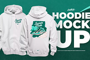 Realistic White Hoodie Mock up, a Hoody Mockup by Lostkids (Thumbnail 1 of 3)