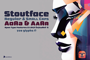 Stoutface, 02 display fonts, a Sans Serif Font by deFharo (Thumbnail 1 of 7)