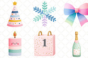 Glitter New Year Clipart, an Illustration by Black Bird Studio (Thumbnail 6 of 6)
