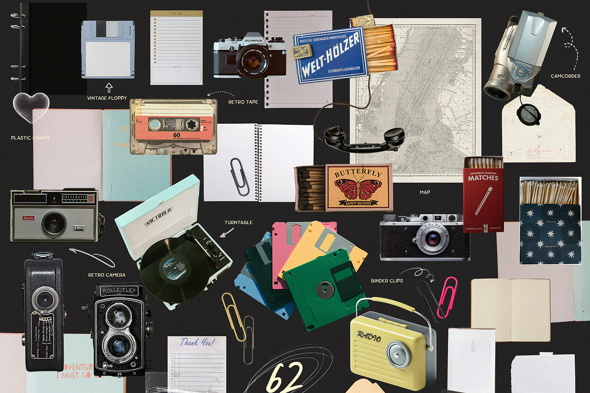 Chaos. Scribbles, Objects & Papers, an Object Graphic by Purple (Photo 4 of 13)