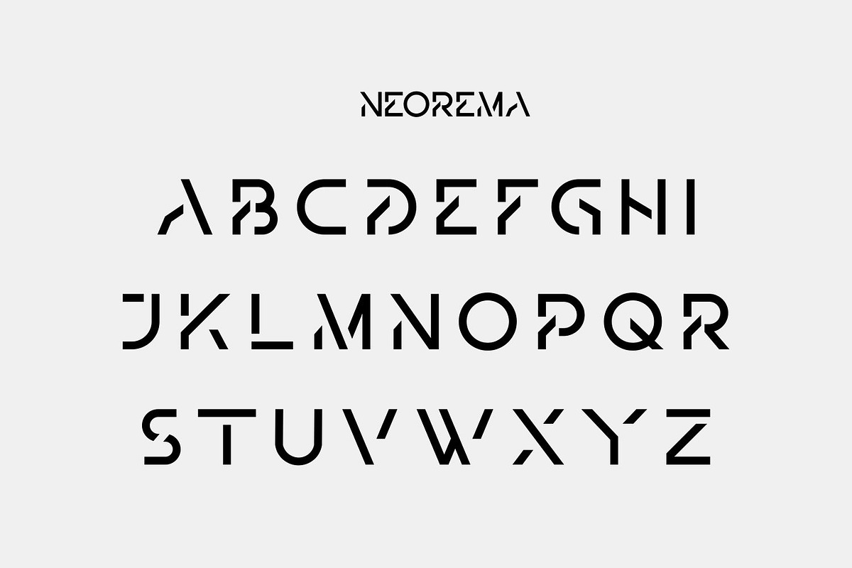 Airfly Futuristic Geometric Font, a Sans Serif Font by WhymoreArt (Photo 9 of 10)