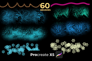60 Christmas brushes PROCREATE X5, a Brush Add-On by Graphics Resources (Thumbnail 4 of 9)