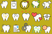 Tooth Illustration Pack, an Illustration by baii09 (Thumbnail 2 of 2)