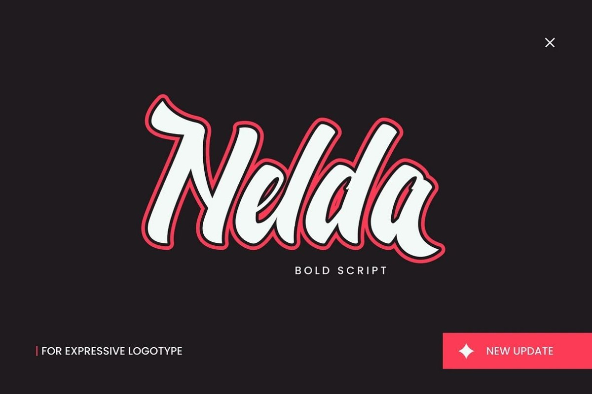 Nelda Logotype, a Script Font by ShowUp! Studio (Photo 1 of 12)