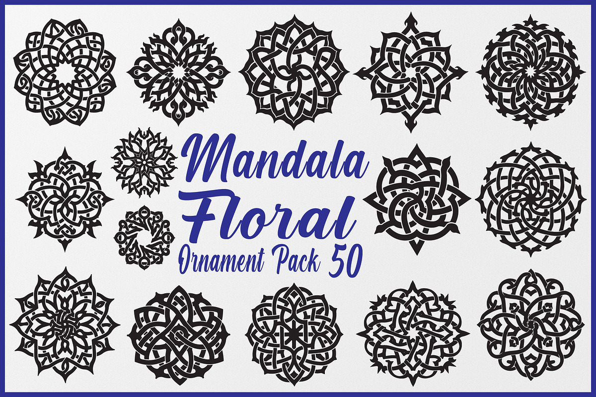 Mandala Floral Ornament Pack, an Object Graphic by yasushie (Photo 1 of 7)