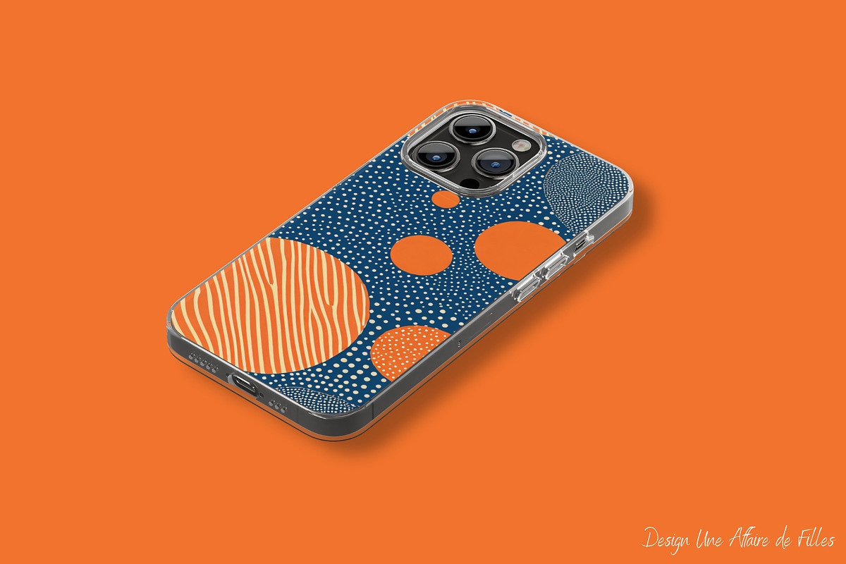 ORANGE & BLUE 20 BACKGROUND, a Decorative Illustration by Une Affaire de Filles (Photo 3 of 6)