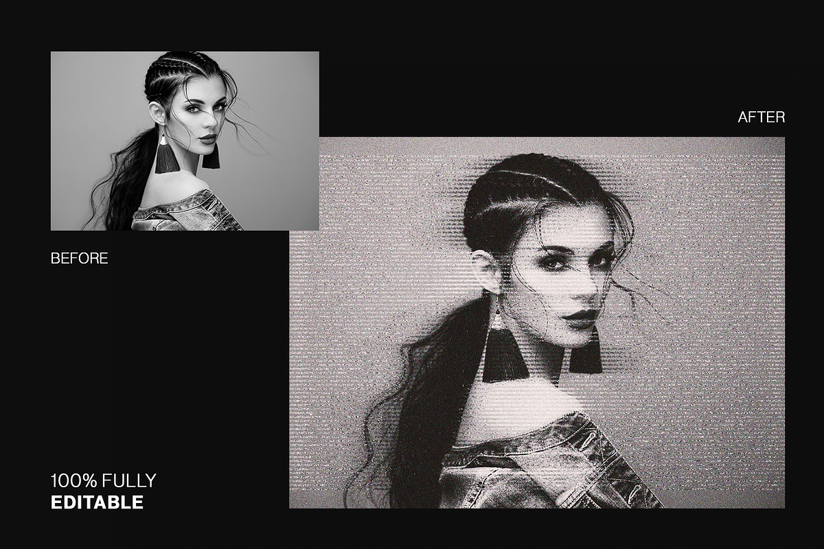 Spotted Texture Lines Photo Effect, a Layer Style Add-On by GlowGrid (Photo 4 of 5)