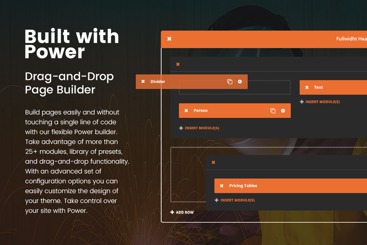 Steelworks & Constructions Wordpress, a WordPress Template by Zemez (Photo 2 of 7)