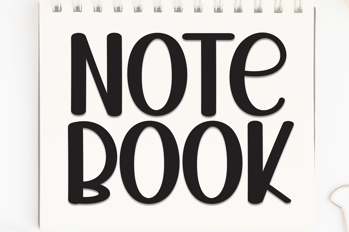 Note Book | Script Font, a Script Font by Scratchones (Photo 1 of 8)