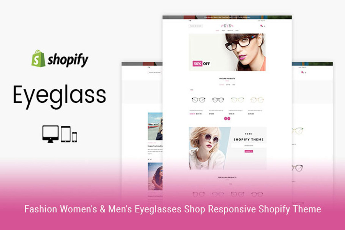 Eyeglass - Fashion Shopify Theme, a Shopify Template by ThemeTidy Shopify Agency (Photo 1 of 2)