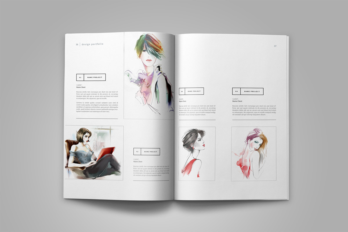 Graphic Design Portfolio Template, a Brochure Template by adekfotografia (Photo 22 of 29)