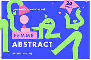 Femme Abstract: geometric charachter, a Person Illustration by Pásha (Thumbnail 1 of 7)