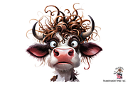 Comics Cow Clipart Bundle, a Graphic by Clipart Bloom (Thumbnail 3 of 12)