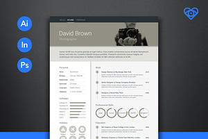 Material Resume Retro