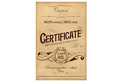 vintage wedding certificate psd, an Illustration by art.podolski (Thumbnail 1 of 3)