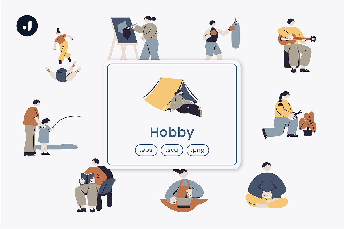 Hobby Illustration, an Object Graphic by Jump Studio (Photo 1 of 4)