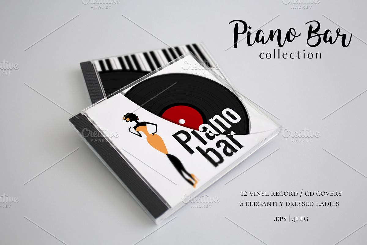 Piano Bar Collection, an Illustration by NKTN graphics (Photo 14 of 16)