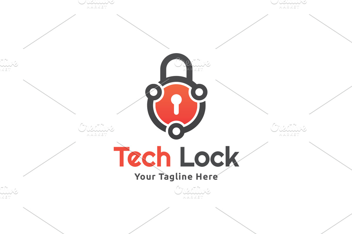 Tech Lock Logo, a Branding & Logo Template by Martin-Jamez (Photo 1 of 3)