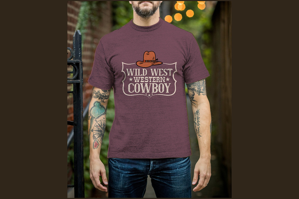 Western Cowboy Shirt Design, a Graphic by Vector Portal (Photo 4 of 5)