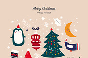 Merry Christmas collection, a Seasonal Illustration by MoleskoStudio (Thumbnail 10 of 22)