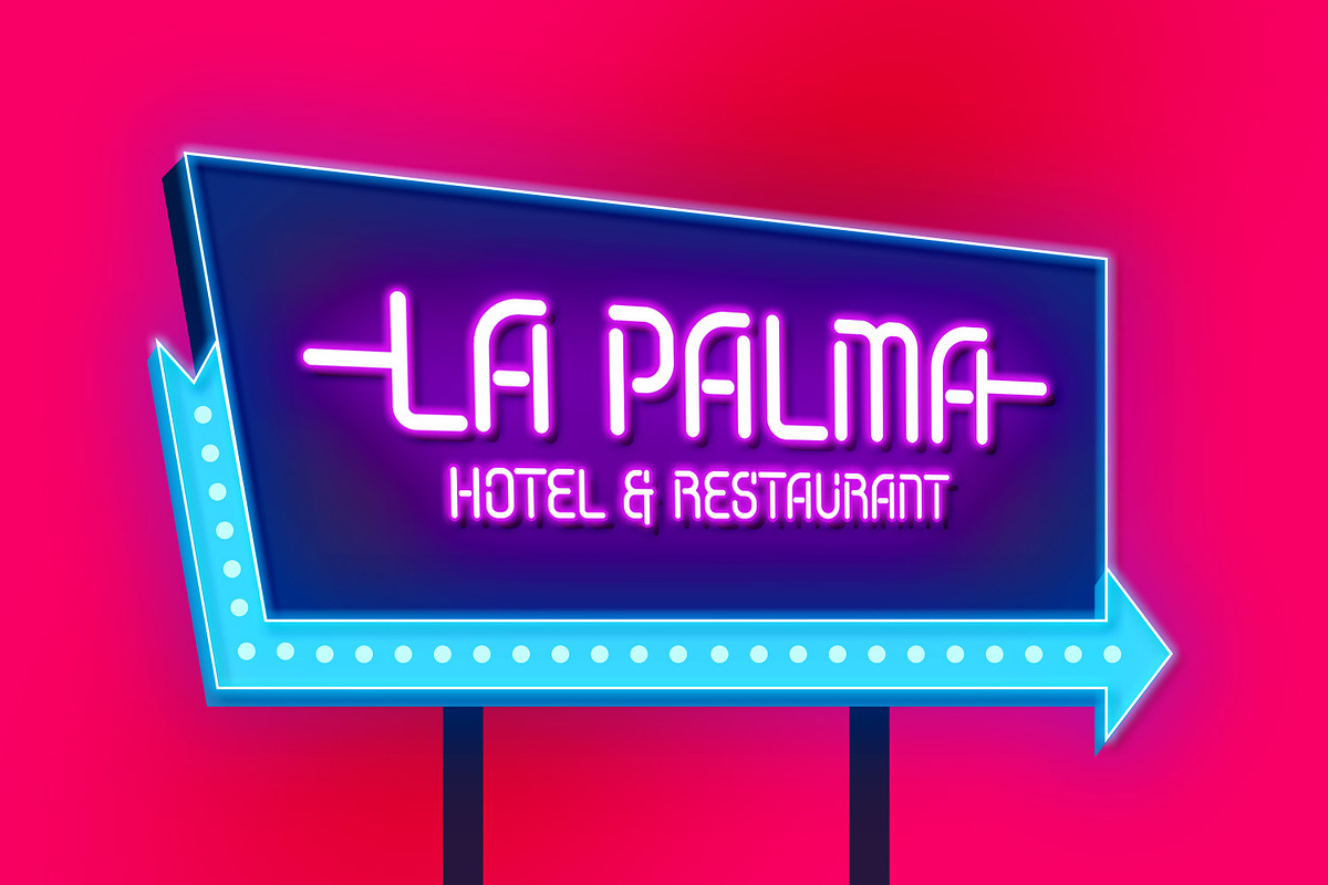 Starlit Neon, a Symbol Font by Ditatype (Photo 4 of 10)