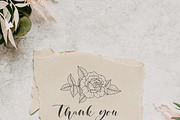 Rose Flower Line Art, an Object Graphic by CaraulanStore (Thumbnail 6 of 6)