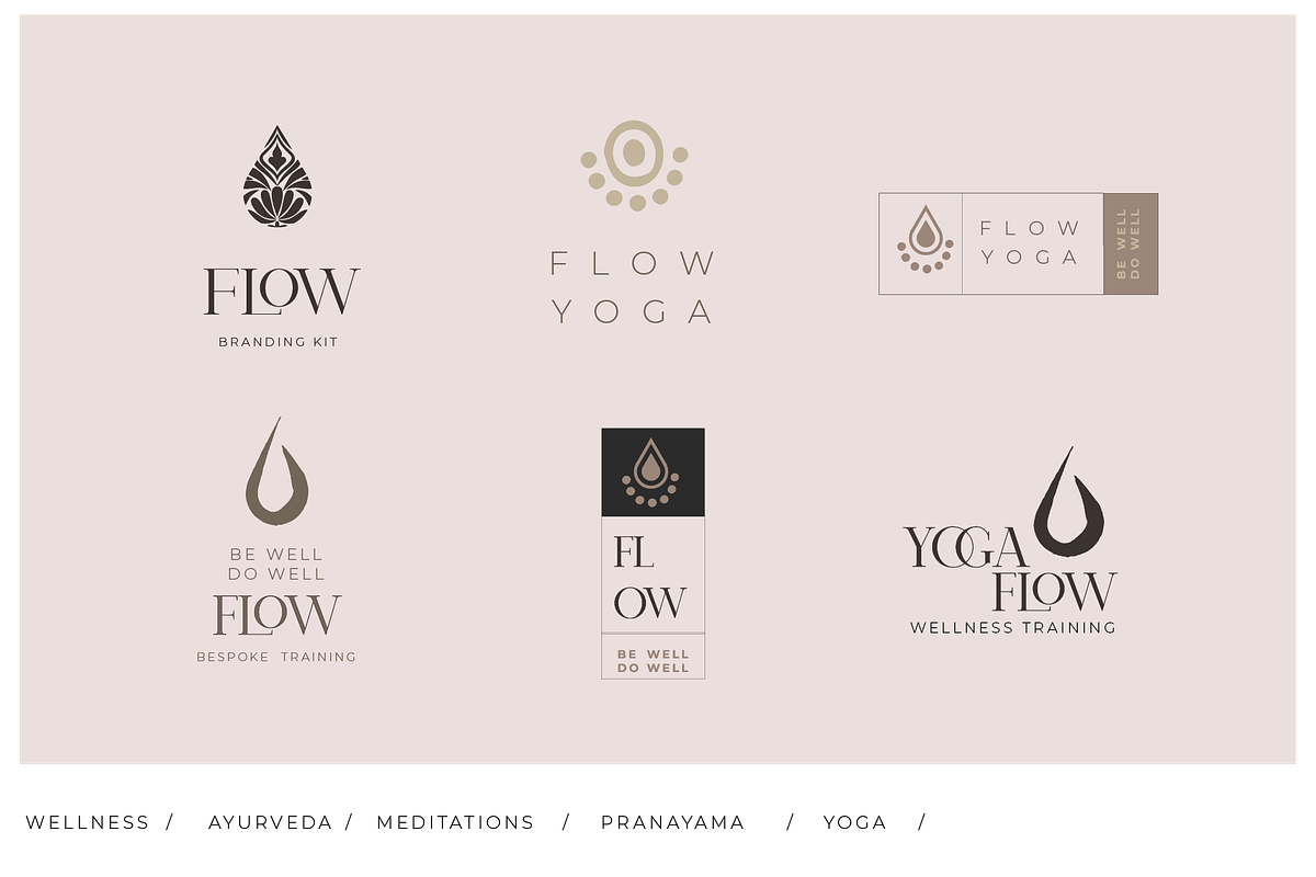 21 Luxury Wellness Yoga Logos, a Branding & Logo Template by CC CREATIVE CO (Photo 5 of 9)