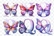 Butterfly Purple Alphabet and Number, a Symbol Font by Bubble Pixel (Thumbnail 6 of 9)