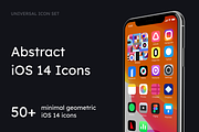 Abstract iOS 14 Icons, an Outline Icon by 123done (Thumbnail 1 of 4)