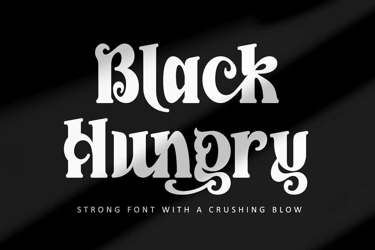 Black Hungry, a Serif Font by Letterara (Photo 1 of 10)