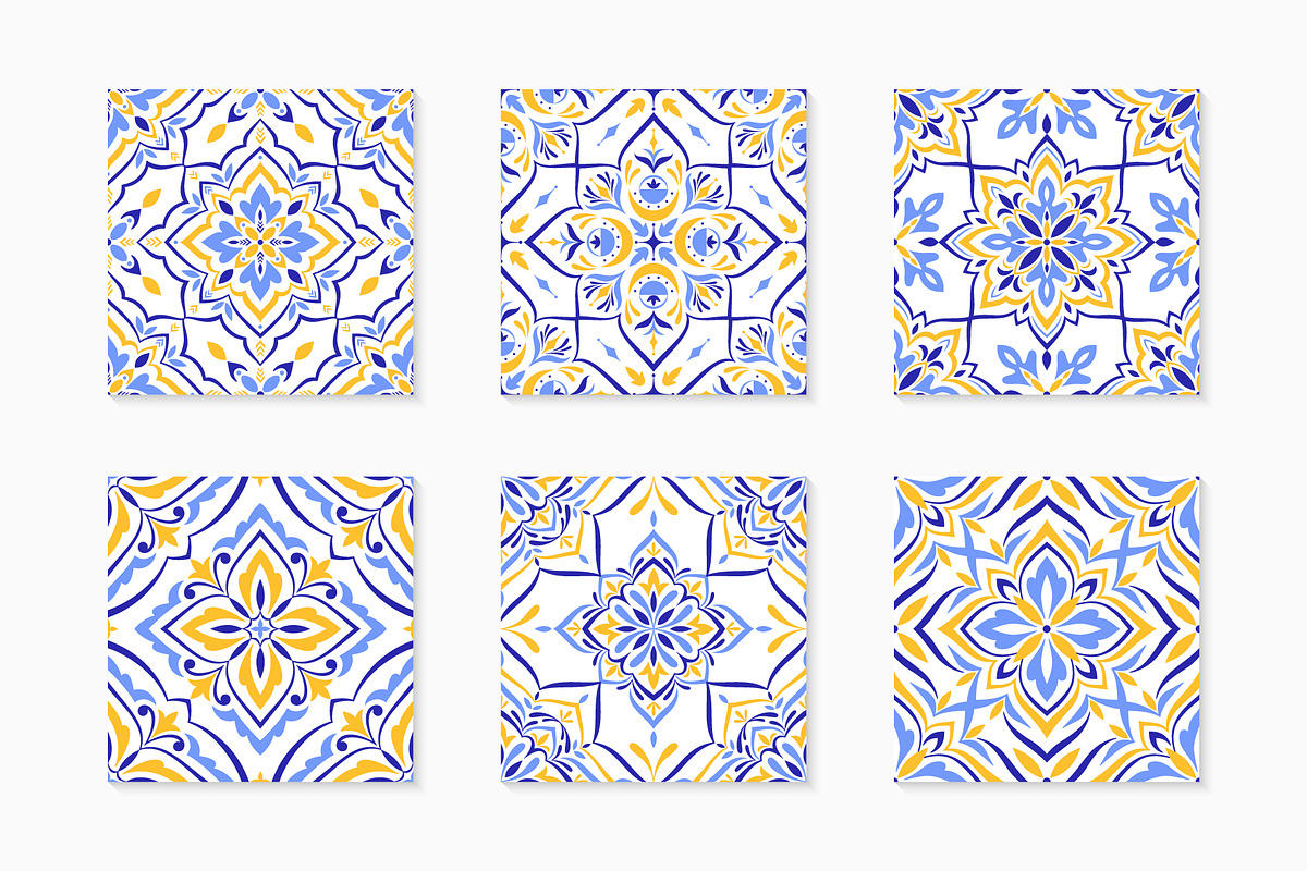 Mediterranean Style Tiles and Motifs, a Pattern Graphic by Vodoleyka (Photo 2 of 16)
