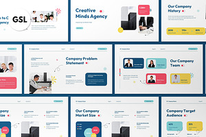 White Modern Pitch Deck Google Slide, a Presentation Template by graphicook