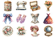 Victorian Gilt & Glamour Clipart, an Illustration by Design Market (Thumbnail 2 of 3)