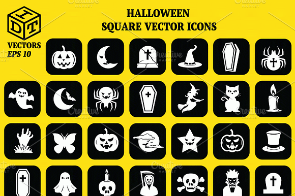 Halloween Vector Icons & Elements preview 2
