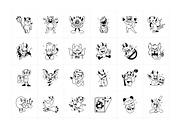 Devil Cartoon Stickers Set, an Emoji Icon by Vectors Market (Thumbnail 6 of 6)