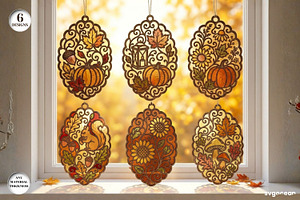Fall Suncatcher Laser Cut Bundle
