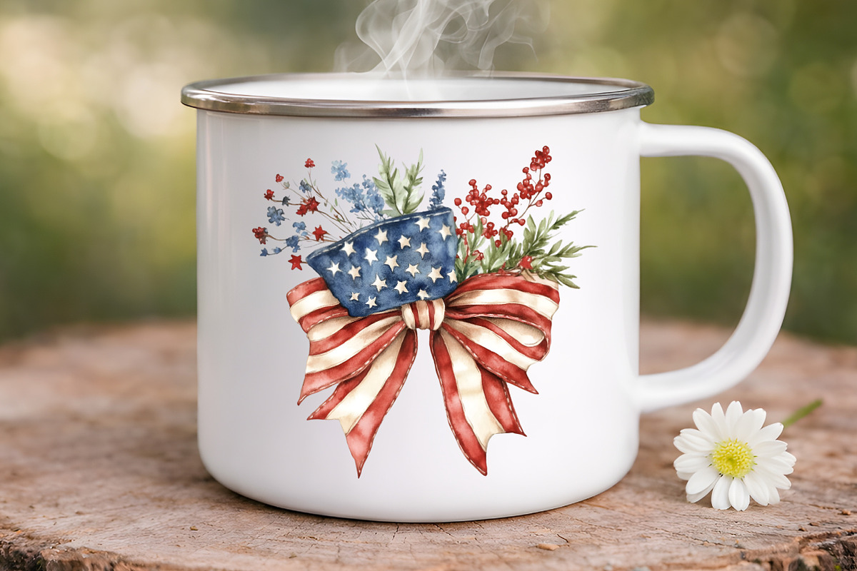 Western 4th Of July Watercolor Clipa, an Illustration by Digital Artistic99 (Photo 8 of 9)