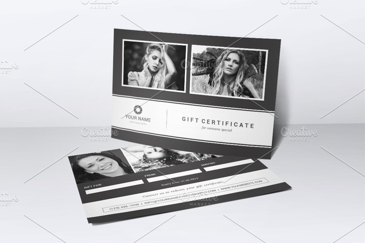 Photography Gift Certificate Templat, a Marketing Template by NM-Design-Studio (Photo 2 of 2)