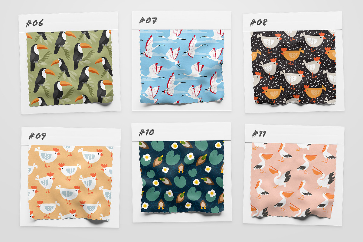 Abstract Birds Seamless Patterns, a Pattern Graphic by Kotulska (Photo 10 of 11)