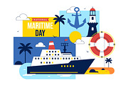 10 World Maritime Day Illustration, a Transportation Illustration by denayunebgt (Thumbnail 4 of 4)