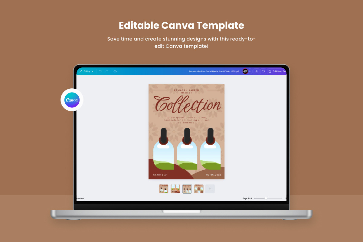 Classic Ramadan Fashion Social Post, a Social Media Template by productype1 (Photo 3 of 5)