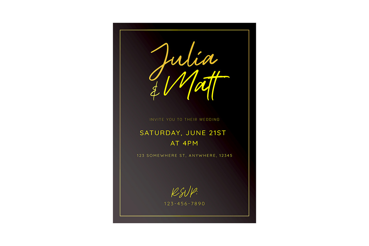 Wedding Invitation Mockup + Template, an Invitation Template by Korner (Photo 9 of 12)