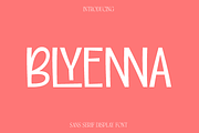 Blyenna - Sans Serif Display Font, a Sans Serif Font by Luna Shop (Thumbnail 1 of 5)