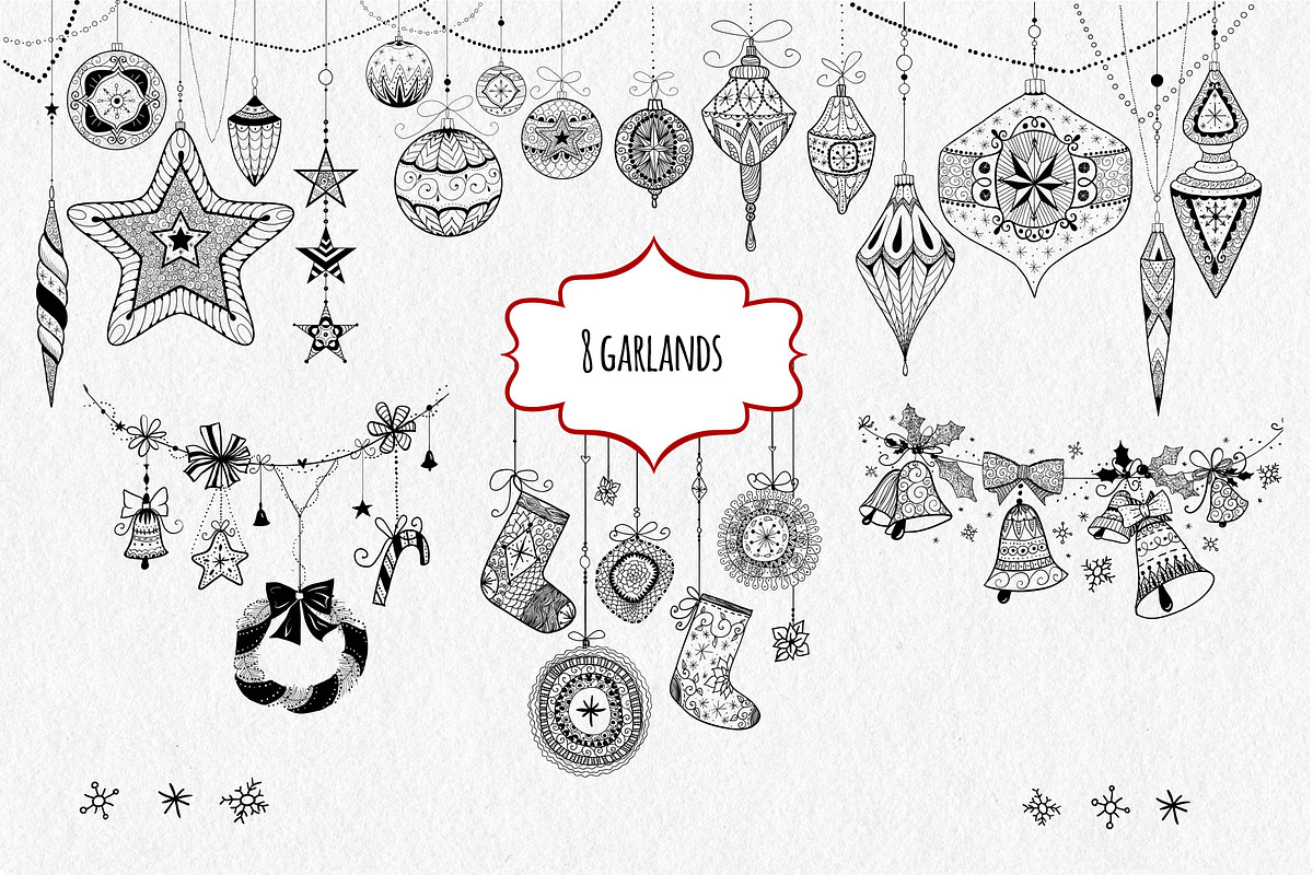 Textured Christmas boundle, a Decorative Illustration by AnastasiaFears (Photo 3 of 6)