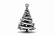 Festive Christmas Tree Silhouette Bu, an Illustration by Artivon (Thumbnail 7 of 21)
