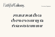 Faithful Colony - Elegant Serif, a Serif Font by creativemedialab (Thumbnail 6 of 13)