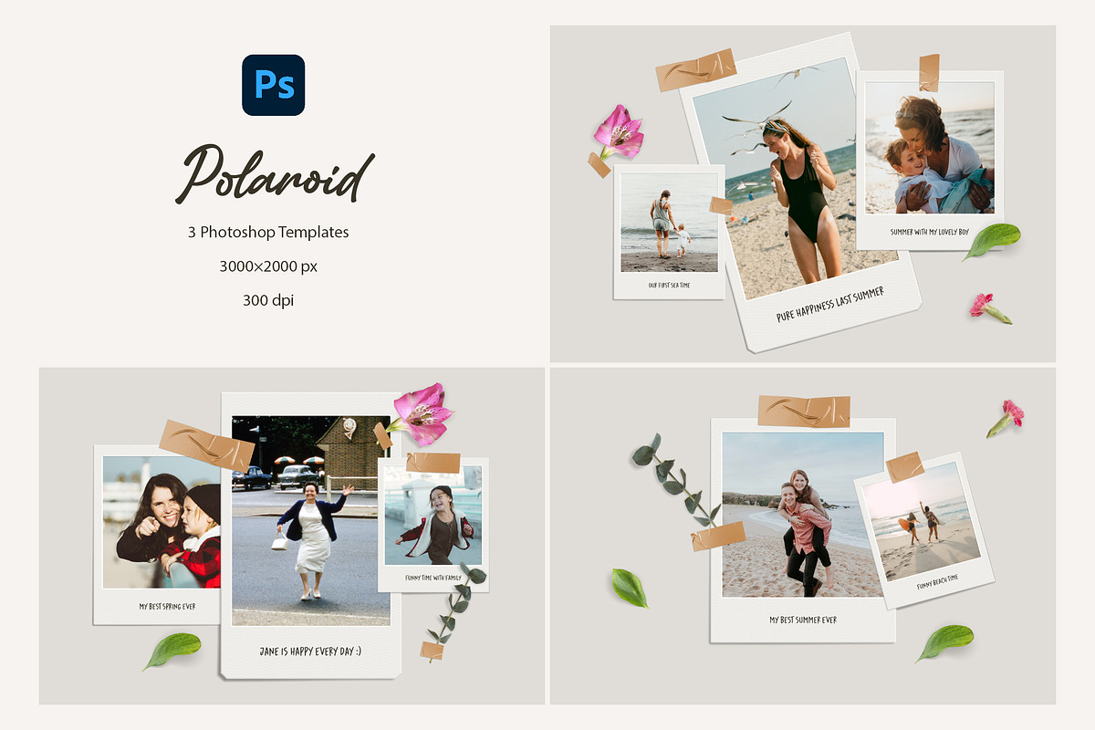 Polaroid Photo Templates, a Design Template by Andrew Skoch Design (Photo 2 of 5)