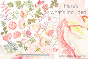 Roses watercolor clipart, an Illustration by watercolorwild.graphics (Thumbnail 5 of 8)